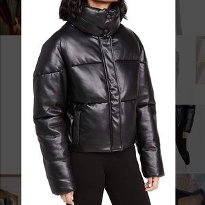 EUC Apparis vegan leather puffer